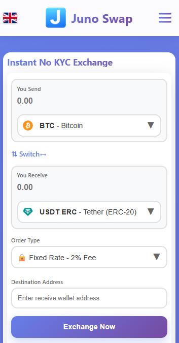 How to Trade Crypto Without KYC Using Juno Swap